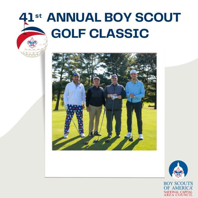 4 Golfers at the National Capital Area Boy Scouts of America 41st Annual Boy Scout Golf Classic